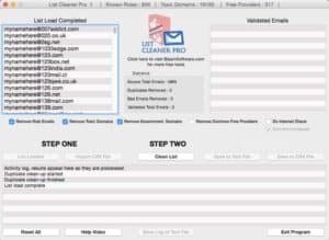 List Cleaner Pro the best free email list cleaner